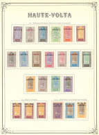 * HAUTE-VOLTA. Collection. 1920-1928 (Poste, Taxe), Complète Dont Cinq Obl. - TB - Altri & Non Classificati