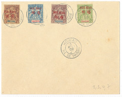 Lettre Nos 2 à 4 + 7, Obl Cad Mai 1902 Sur Enveloppe. - TB. - R - Other & Unclassified