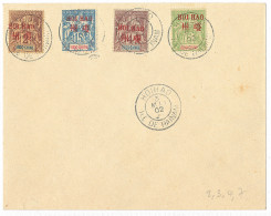 Lettre Nos 2 à 4 + 7, Obl Cad Mai 1902 Sur Enveloppe. - TB. - R - Altri & Non Classificati