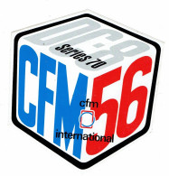 Autocollant Moteurs CFM56 - CFM International - GE Aerospace/Safran - DC-8 - Stickers