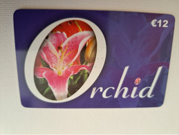 NETHERLANDS / PREPAID /€ 12,- ORCHID PHONECARD/ FLOWER/ ORCHID       /    - USED CARD  ** 15187** - Openbaar