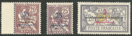 * Variétés. Nos 43b Bdf, 45d, 52c. - TB - Autres & Non Classés