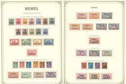 * MEMEL. Collection. 1920-1922 (Poste, PA), Complète Dont 79a Et PA 7a, Qqs Ex Obl. - TB - Autres & Non Classés