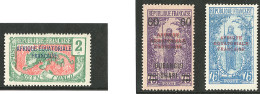 * OUBANGUI. Variétés. Nos 44a+57b, 66a (aminci). - TB - Altri & Non Classificati