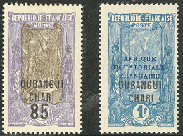 * OUBANGUI. Variétés. Nos 68a, 70a. - TB - Autres & Non Classés