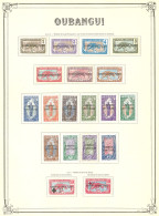 * OUBANGUI. Collection. 1915-1933 (Poste, Taxe), Complète Dont 8 Ex Obl. - TB - Altri & Non Classificati