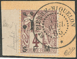 No 4, Bdf, Sur Petit Fragment. - TB (Tillard #1885-4, Cote 440€) - Sonstige & Ohne Zuordnung