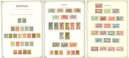 * Collection. 1892-1944 (Poste, PA, Taxe), Complète Sauf Taxe 3, Des Obl, + Sénégambie Et Niger. - TB - Other & Unclassified