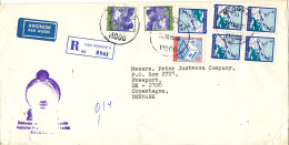 Yugoslavia Registered Cover Sent Air Mail To Denmark 30-10-1999 Topic Stamps (from The Embassy Of Sri Lanka Belgrade) - Brieven En Documenten