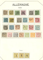 Bade. Collection. 1851-1868 (Poste, Taxe), Complète Dont Les N°20 (*) Et 21 *. - TB - Autres & Non Classés