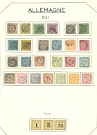 Bade. Collection. 1851-1868 (Poste, Taxe), Complète Dont Les N°20 (*) Et 21 *. - TB - Other & Unclassified