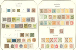 Collection D'anciens Etats. 1850-1874, De Bergedorf à Wurtemberg, Des Valeurs Moyennes, Des Ex * Ou (*). - TB, B Ou Pd - Sonstige & Ohne Zuordnung