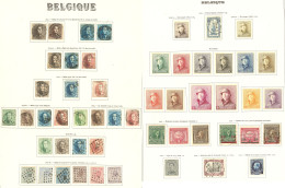 * Belgique. Collection. 1849-1982 (Poste, PA, Taxe, Etc.), Bel Ensemble Quasi Complet Sauf 374A/K, Nombreux Obl Avant 19 - Altri & Non Classificati