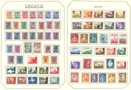 * CROATIE. Collection. 1941-1945 (Poste, Taxe), Complète. - TB - Kroatien