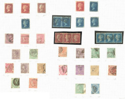 Collection. 1854-1869 (Poste), Entre Les N°14 Et 39, Valeurs Et Obl Diverses. - TB Ou B - Other & Unclassified