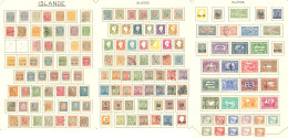 * ISLANDE. Collection. 1873-1980 (Poste, PA), Complète Sauf 18, 19, PA 12/14, Des Ex Obl. - TB - Other & Unclassified