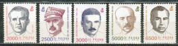 POLAND MNH ** 3154-3158 Commandants De L'armée Territoriale De La Résistance Guerre - Unused Stamps