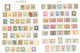 * Collection. Açores Et Madère. 1868-1984, Quasiment Complète Dont Nombreux Obl, + Diverses Séries Angra, Horta Et Funch - Other & Unclassified