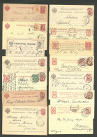 Lettre RUSSIE. Lot. 1888-1913, 14 CP Ou EP, Affts, Obl Et Destinations Divers. - TB - Other & Unclassified