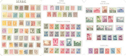 SERBIE. Collection. 1866-1943 (Poste, PA, Taxe, Occup. Allemande), Complète, Ex Obl Ou *. - TB - Servië
