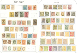 TURQUIE. Collection. 1863-1980 (Poste, PA, Taxe), Valeurs Moyennes Et Séries Complètes, Des Ex *, Dont Anatolie, Alexand - Autres & Non Classés