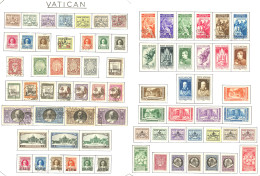 * VATICAN. Collection. 1929-1980 (Poste, PA, Taxe, Etc.), Complète, Ex * Ou Obl Dont Provisoire. - TB - Autres & Non Classés