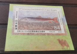 Japan 2022 Mongolia Amur Ito (Taimen) Fish  MNH - Nuovi