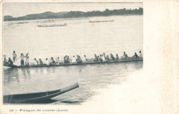 LAOS - Pirogue De Course - Carte Postale Ancienne - Laos