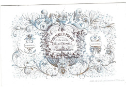 Belgique "Carte Porcelaine" Porseleinkaart, Carpentier-Philippe, Fabricante, Renaix Ronse, Dim:109x 70mm - Porcelana