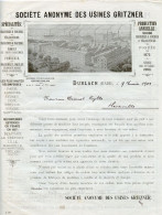 Usines Gritzner.Durlach.Bade Allemagne.Tarif 1901.Machines à Coudre à Coffret Rond,carré,à Bras Bas à Main Sur Socle. - Otros & Sin Clasificación