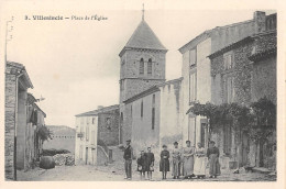 CPA 11 VILLESISCLE / PLACE DE L'EGLISE - Andere & Zonder Classificatie