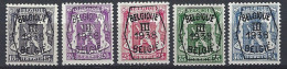 (BL17)   PRE 345/50 Sans Le PRE348= 5 Valeurs ** - Typografisch 1936-51 (Klein Staatswapen)