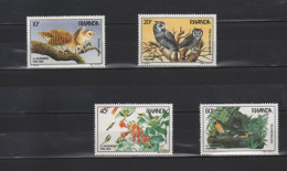 RWANDA 1985 / 200 EME ANNIVERSAIRE DE JJ AUDUBON / SERIE  COMPLETE DENTELEE  / COB 1245-1248 / BUZIN - Neufs