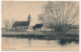 CPA - Environs De DREUX (Eure Et Loir) - Bords De L'Eure Et Eglise De Montreuil - Dreux