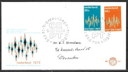 PAYS-BAS. N°958-9 Sur Enveloppe 1er Jour (FDC) De 1972. Europa'72. - 1972