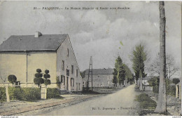 NOLLEVAUX . ALMACHE ..-- RAILS TRAM . SAINT - ELOI . 1911 Vers SILLY ( Mr Charles CRUSIAUX , Peintre ) . RAILS Du TRAM . - Paliseul