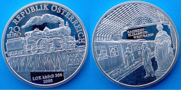 AUSTRIA 20 E 2008 ARGENTO PROOF SILVER ÖSTERREICH TRAIN TRENO RAILWAY FERROCARRIL ELISABETH PESO 20g TITOLO 0,900 CONSER - Austria