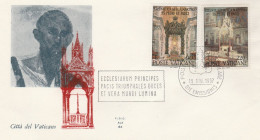 POSTE VATICANE - 2 Valori Da L.90 E L.220 Martirio Di SS Pietro E Paolo, Primo Giorno Di Emissione Su Busta - Used Stamps