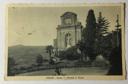 FERMO - STATUA  DEL PATRONO S. SAVINO VIAGGIATA FP - Fermo