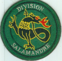 MILITARIA - Insigne De Bras De La Division Salamandre, Avec Scrach Au Verso. - Patches