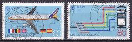 (1367-1368) BRD 1988 Europa Transport Und Koimunikationsmittel O/used (A3-11) - Gebraucht