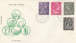 POSTE VATICANE - 4  Valori Da L.10 E L.20 L. 90 E L.130, Primo Giorno Di Emissione Su Busta - Used Stamps