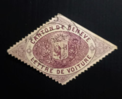 Suisse 1899 Canton De Genèvre - Lettre De Voiture  – 10C Used - Chemins De Fer