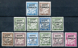 Guyane                       Taxes   1/12 * - Unused Stamps