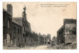 47222-ZE-62-HENIN-LIETARD Après La Guerre-Rue De La Gare - Henin-Beaumont