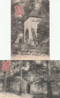 BRUYERES LA CHAPELLE DE LA ROCHE SUR L'AVISON 1905 + RUINES DU CHATEAU 1907 - Bruyeres