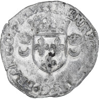 France, Henri II, Douzain Aux Croissants, 1551, Rennes, TB+, Billon, Gadoury:357 - 1547-1559 Heinrich II.