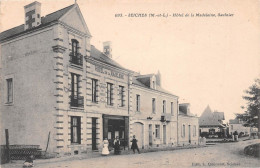 SEICHES (Maine-et-Loire) - Hôtel De La Madeleine, Saulnier - Voyagé 191? (2 Scans) Gustave Chambard, Château-Chalon 39 - Seiches Sur Le Loir