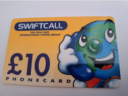 GREAT BRITAIN   10  POUND /  SWIFTCALL   PREPAID USED     ** 15218** - Altri & Non Classificati