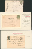 Fine Barbe - Lot Oblitération Spéciale De Bruxelles (Journaux, Cachet Oval, Essai + Essai Type Cachet Continu) N°53/56 - 1893-1900 Thin Beard